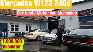 Der Ur Benz,Mercedes W123 240d,1000000 Kilometer ? Motor läuft mit Altöl, Getriebe öl,Frietier fett.