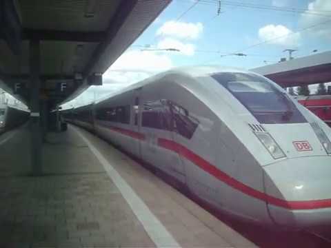 ICE 4 Ausfahrt in Nürnberg Hbf