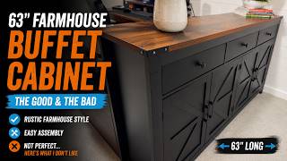 Budget Farmhouse Buffet Cabinet Review | Would I Buy It Again?