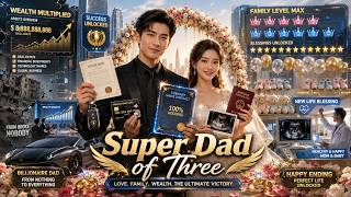Poor Guy Became Father Of 3 Girls Overnight—Every Care Gives Big Rewards!【Super Dad of Three】