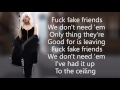 Bebe Rexha   F F F  Fuck Fake Friends feat  G Eazy Lyrics