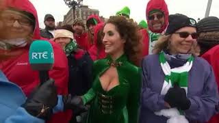 Laura Bryna - St. Patrick&#39;s Day Parade Interview in Dublin, Ireland 2018
