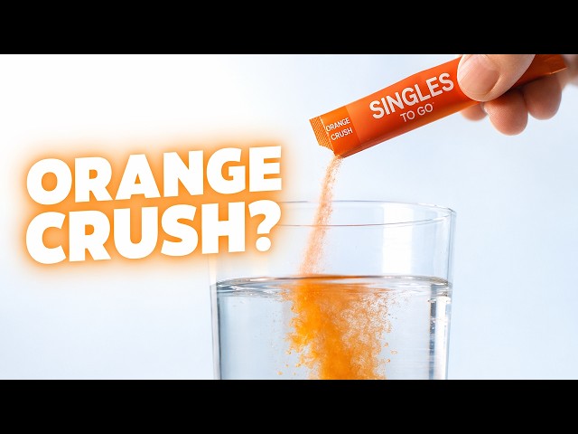 Vídeo relacionado con Singles to Go - Paquetes de mezcla para bebidas, naranja sangre, paquete de 6 paquetes de bebidas en polvo con vitamina C, 72 barras de polvo