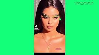 Alexa Demie ICONIC green makeup look from fairytales tiktok compilation