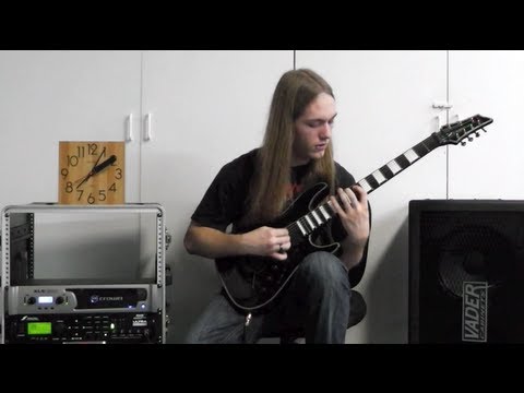 Rings of Saturn Lucas Mann Alternate Picking and Sweep Picking at 300 BPM (2012)