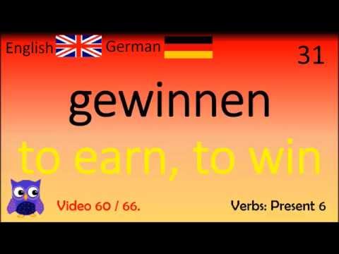60 Verbs Present 6 (Verben Präsens) Deutsch - Englischen wörter / English Words Englisch Lernen