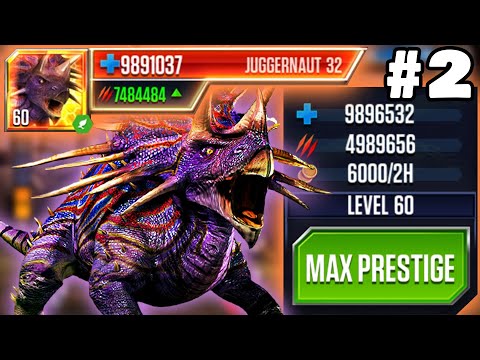 BOSS GOD JUGGERNAUT 32 DEFEAT ALL X20 OPPONENTS #2 | Jurassic World: The Game