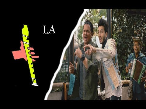 ROBARTE UN BESO, YATRA, VIVES, FLAUTA DULCE FÁCIL, TUTORIAL CON ANIMACIÓN.