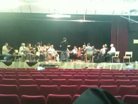 The New Andalus Orchestra in rehearsals