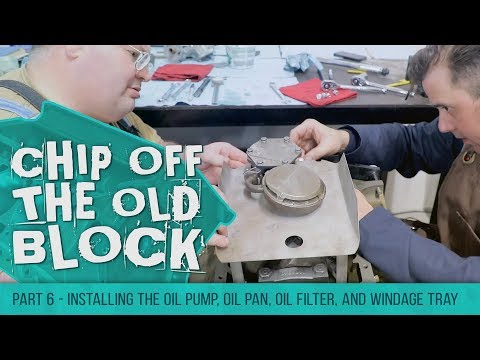 How To Install an Oil Pump, Oil Pan, Oil Filter, and Windage Tray on the Cadillac 390 Engine