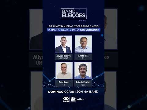 Debate na Band RN 2026: Candidatos ao Governo do Rio Grande do Norte | Eleições 2026 #shorts