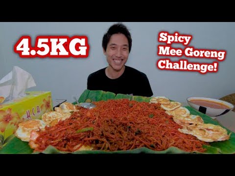 INSANE SPICY MI GORENG CHALLENGE! | 4.5 KG OF SPICY NOODLE EATEN?!