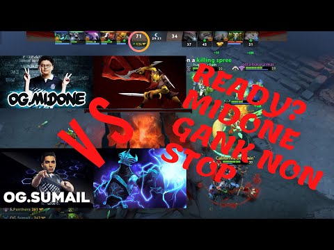 Dota 2 OG.MidOne Bounty Hunter VS OG.Sumail Razor EPIC GAME! Gank & War non stop Best Immortal Game