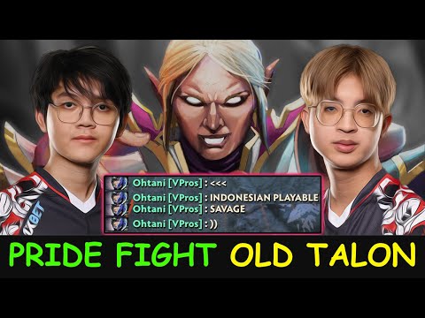 PRIDE FIGHT OLD TALON - Mikoto mid Invoker pick vs 23 Savage lifestealer Dota 2