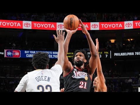 Joel Embiid 40 Pts vs Pelicans 1st Game Without Paul George!