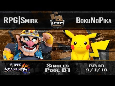 Battery Basement 10 - RPG|Smirk (Wario) Vs. BokuNoPika (Pikachu) - Pool B1