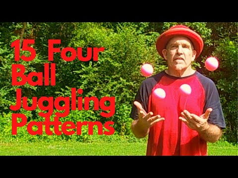 15 Juggling tricks with four balls / can you juggle four balls in a cascade?