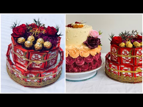 chocolate tower|engagement hampers ideas|kitkat tower|chocolate tower making malayalam