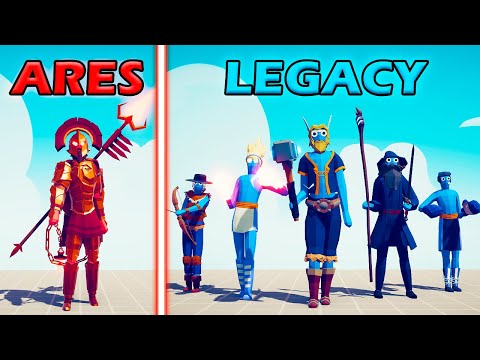 ARES TEAM vs LEGACY TEAM - Totally Accurate Battle Simulator | TABS