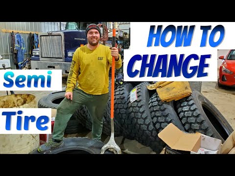 How to Change Semi Tire | How to Mount and Dismount Semi Tire