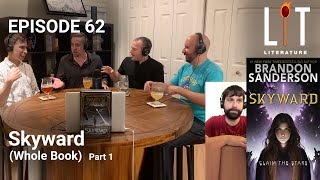 Thumbnail for episode 62 part 1 of our discussion about Brandon Sanderson book Skyward.