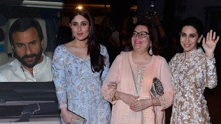 Kareena, Saif, Karisma At Randhir Kapoor's Birthday Bash