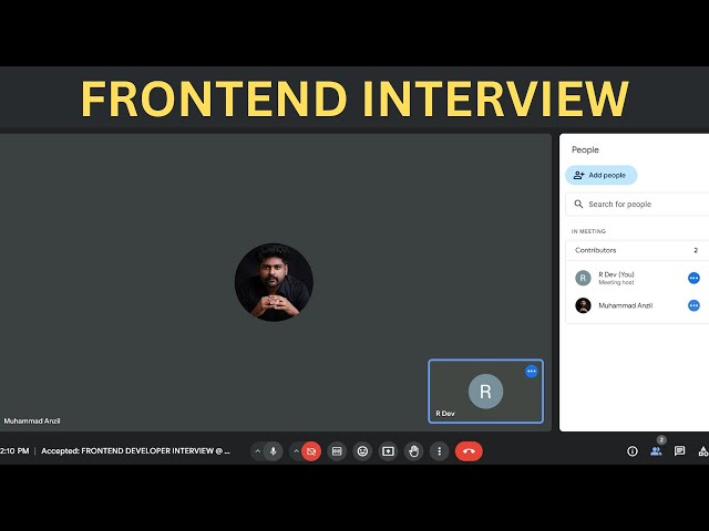 Insights from a Front-End Developer Interview: ReactJS, JavaScript, and ...