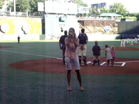 Brianna Moles Performing the National Anthem