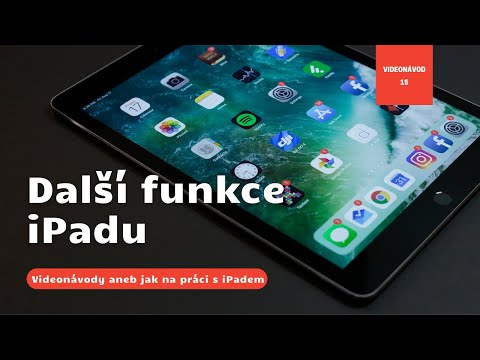 Další funkce iPadu a příslušenství