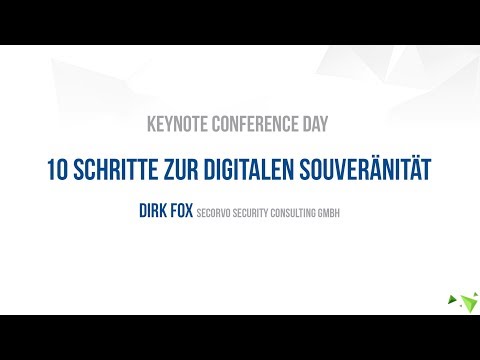 Karlsruher Entwicklertag 2019 Keynote "10 Schritte zur Digitalen Souveränität"