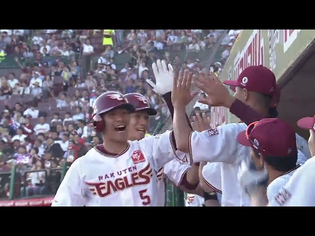 【1回裏】2試合連続の逆方向弾!! イーグルス・茂木 第5号ホームランで同点!! 2018/6/22 E-F