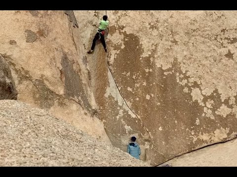 Weekend Whipper: Almost Decking on "Acid Crack" (5.12d), J-Tree