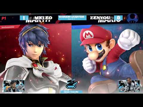 Shark Tank  #61 Winners Quarter Final LG MkLeo (Marth) Vs  Zenyou (Mario)   SSBU Tournament