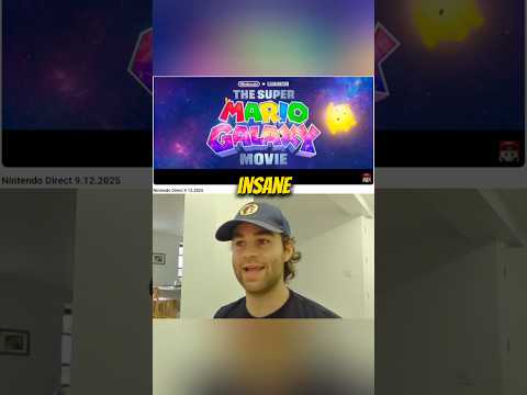 THE SUPER MARIO GALAXY MOVIE #supermario #mariobros #mariomovie #nintendodirect #reaction