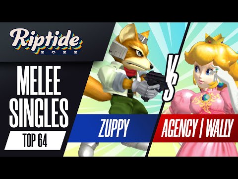 Zuppy vs Wally - Melee Singles Top 64 - Riptide 2022 | Fox vs Peach