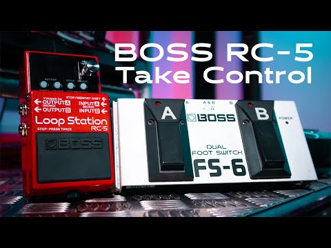 BOSS RC-5 External Foot Switch Setup - Tutorial