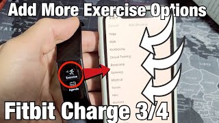 How to Add More Exercise Shortcuts to Fitbit Charge 3 & 4 (walk, yoga, etc)