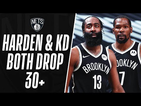 KD & Harden Combine For 42 Of Their 64 In The 2nd Half To Power The Nets 🔥