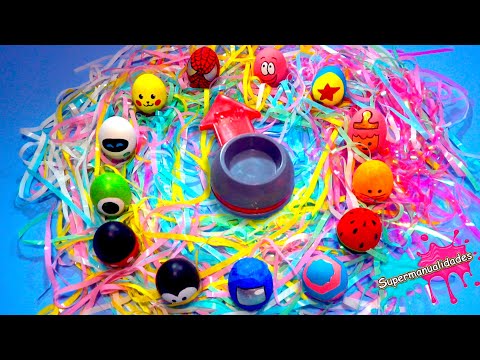 Ruleta con huevos de Pascua para hacer Slime - Supermanualidades
