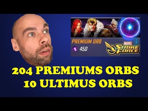 Opening : 204 Premium Orbs, 10 Ultimus Orbs - Marvel Strike Force FR