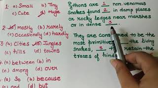 cloze test English tricks | Part-1 | Examples