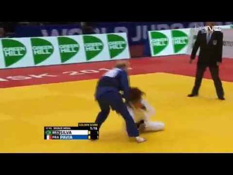 Judo : Automne Pavia vs Rafaela Silva (-57kg) - Championnats du monde 2014
