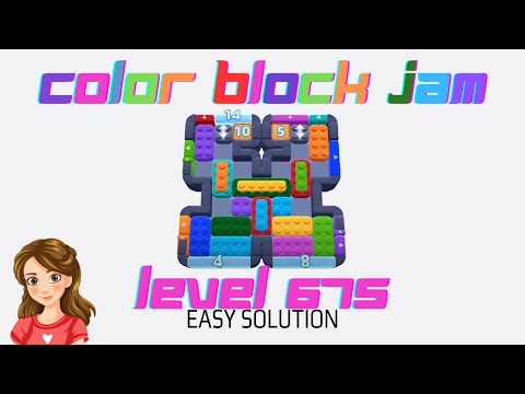 Color Block Jam Level 675 Easy Game Solution Walkthrough