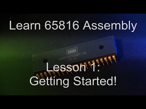 Learn 65816 Assembly: Lesson 1 - 8 and 16 bit modes on the 65816