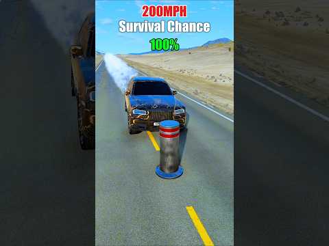 Realistic Crashes at Different Speeds! 🚗💥 BeamNG.drive Physics Test! #BeamNG #RealisticCrashes