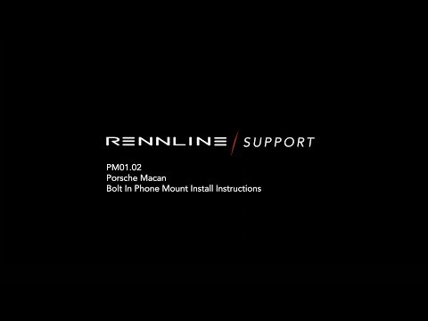 Rennline PM01.02 ExactFit Phone Mount Installation - Macan