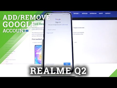 How to Add and Remove Google Account in REALME Q2 – Add or Remove Google User