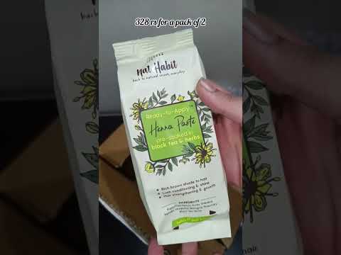 i tried ready to apply Henna from nat habit for the first time ✨ #review