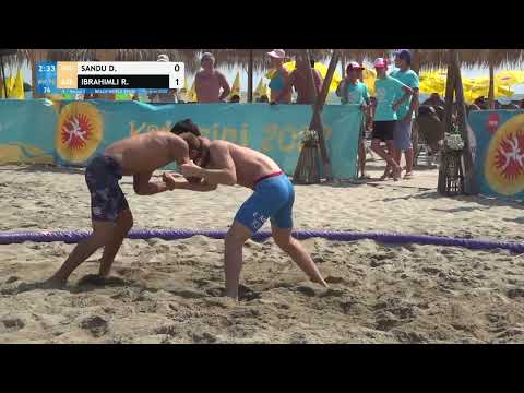 Round 2 Men's BW - 70 kg: D. SANDU (ROU) v. R. IBRAHIMLI (AZE)