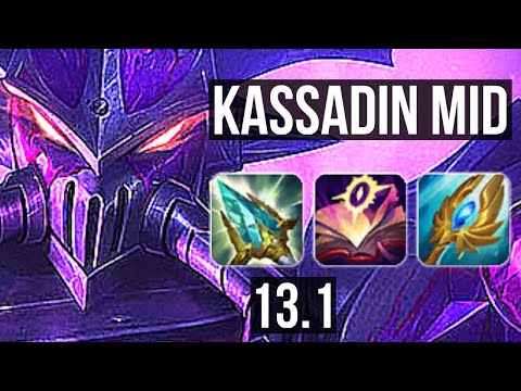 KASSADIN vs AKSHAN (MID) | Rank 3 Kassadin, 12/1/7, Dominating, Rank 13 | EUW Grandmaster | 13.1